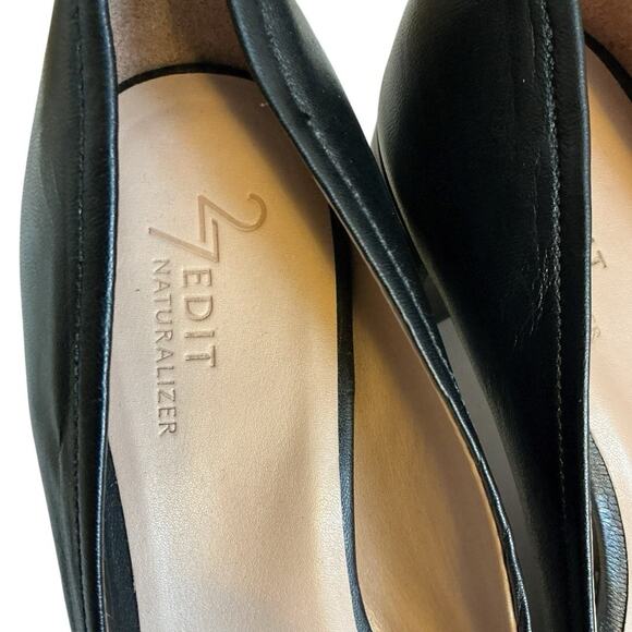 Naturalizer 27 Edit Women's 7M Rebecca Pump Heels Black Leather Support Comfort - Picture 10 of 12